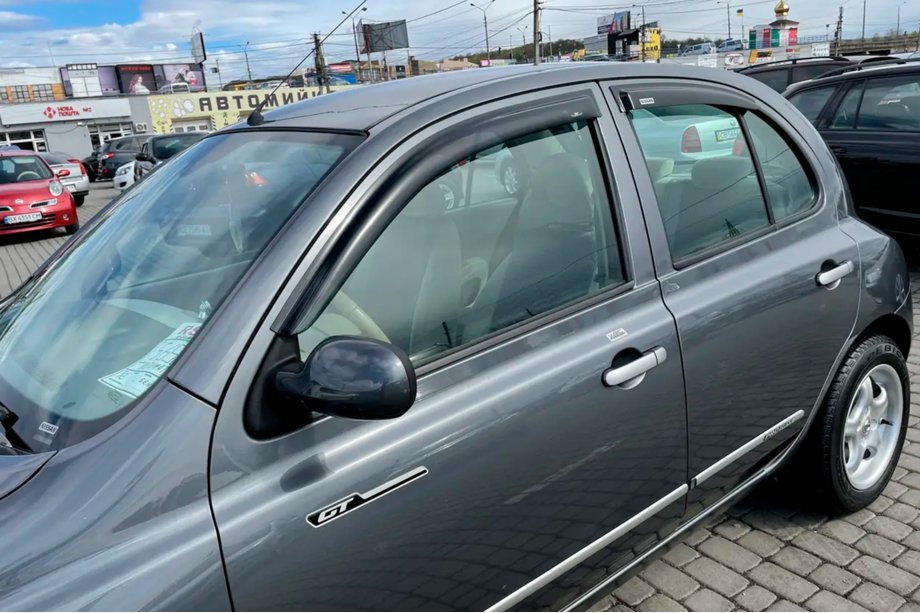 Nissan Micra K12 2003–2010 Raamdeflectoren (4 stuks, HIC) Image