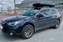 Subaru Legacy 2014–2019 Raamdeflectoren met chroomstrip (set van 4, HIC) foto 3