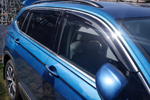 Volkswagen Tiguan 2016–2023 Raamwindschermen Allspace LWB (4 stuks, HIC) foto 1