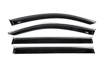 Volkswagen Tiguan 2016–2023 Raamwindschermen met chromen sierlijst Allspace LWB (4 stuks, HIC) foto 1