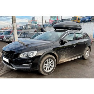 Raamdeflectoren met chroomstrip (set van 4, HIC) Volvo V60 2011–2018 foto 1