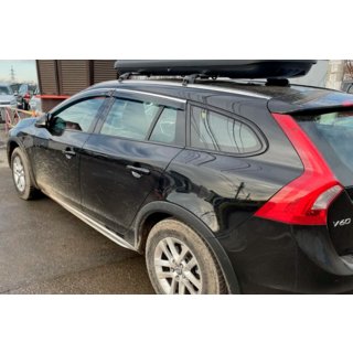 Raamdeflectoren met chroomstrip (set van 4, HIC) Volvo V60 2011–2018 foto 2