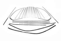 BMW X5 E70 2007–2013 Complete raamomlijsting (RVS) foto 2