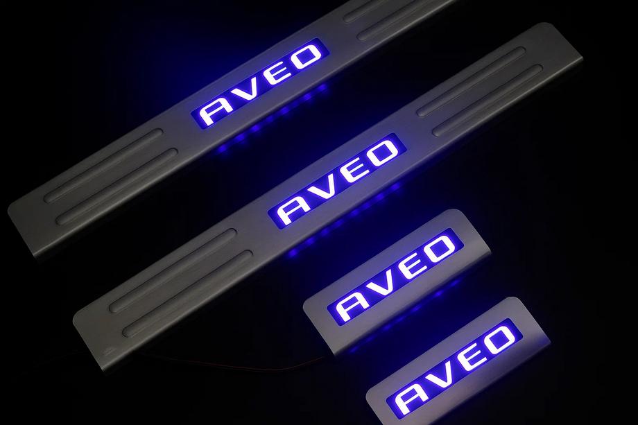 Chevrolet Aveo T300 2011–2020 Libao instaplijsten (4 stuks, RVS) Image