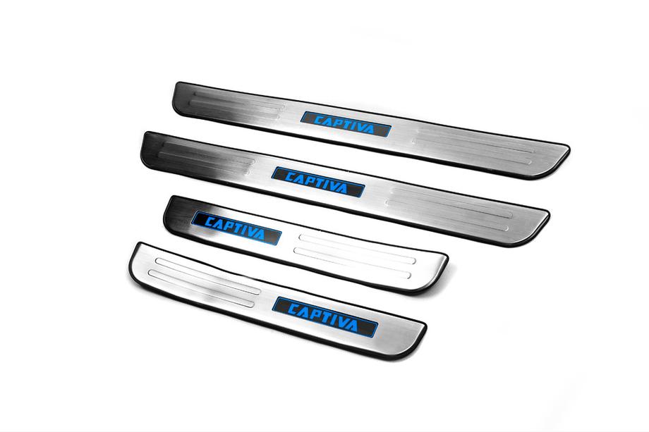 Chevrolet Captiva 2006–2019 Libao LED dorpellijsten (2006-2011, 4 stuks, RVS) Image
