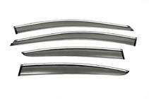 Chevrolet Cruze 2009–2015 Ruitenwindschermen met chroomlijst SD (4 stuks, ABM) foto 2