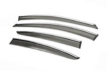 Chevrolet Cruze 2009–2015 Ruitenwindschermen met chroomlijst SD (4 stuks, ABM) foto 3