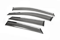 Hyundai IX-35 2010–2015 Raamwindschermen met chroom (4 stuks, ABM) foto 2