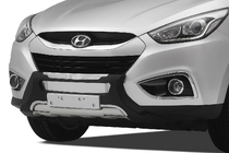 Hyundai IX-35 2010–2015 Kunststof frontlip voorbumper V4 foto 1