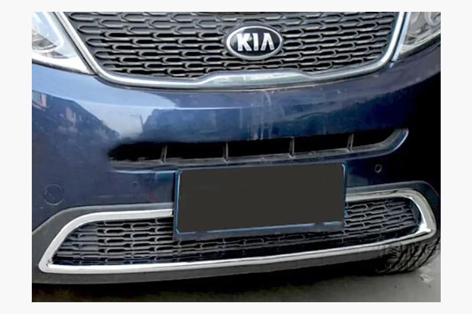 Kia Sorento II XM 2009–2014 Chroom beschermstrip voor voorbumper Libao (2013+) Image