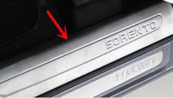 Kia Sorento III UM 2014–2020 Libao RVS instaplijsten (4 stuks) foto 3