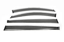 Kia Sportage 2010–2015 Raamwindschermen met chroom (set 4 st., Libao) foto 2