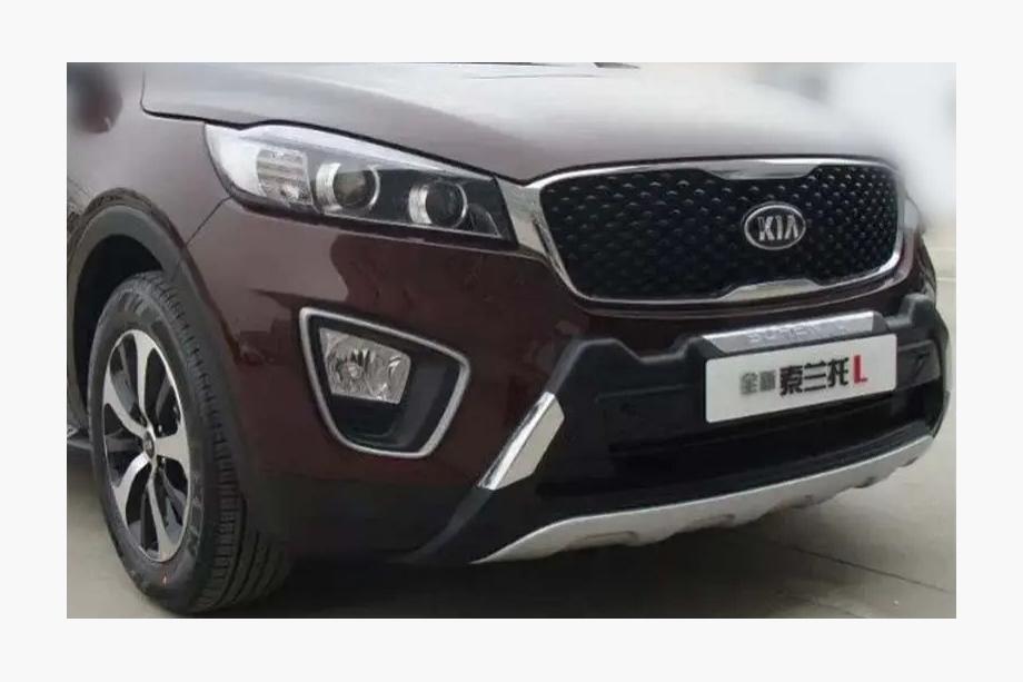 Kia Sorento III UM 2014–2020 Chroom beschermstrip voor voorbumper Libao V1 Foto 5