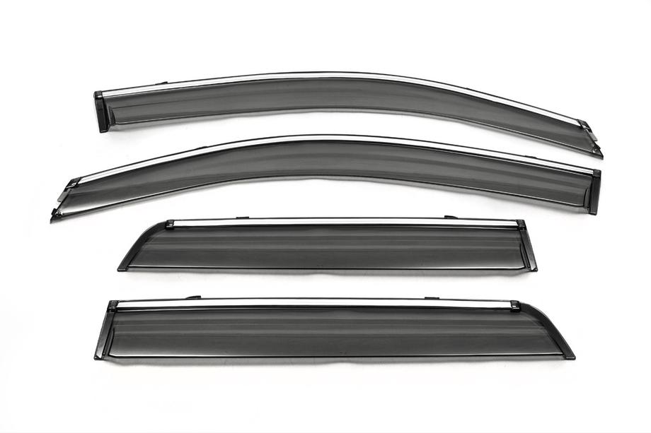 Mitsubishi ASX 2010–2023 Raamwindschermen met chroom (set 4 st., Libao) Image
