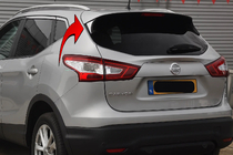 Nissan Qashqai 2014–2021 Afdekkappen onder spoiler Libao (2 stuks, kunststof) foto 1
