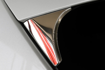 Nissan Qashqai 2014–2021 Afdekkappen onder spoiler Libao (2 stuks, kunststof) foto 2
