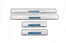 Nissan X-trail T32/Rogue 2014–2021 Libao LED instaplijsten (set 4 stuks, RVS) foto 2