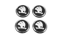 Skoda Center cap stickers 54 mm (set van 4) foto 2