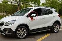 Opel Mokka 2012–2021 Libao chromen spiegelkappen (2 stuks, kunststof) foto 3