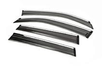Subaru Forester 2013–2018 Raamwindschermen met chroom (4 stuks, Aomis) foto 3