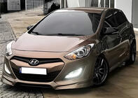 Hyundai I-30 2012–2017 Spiegelkappen met uitsparing voor richtingaanwijzer BMW-style (2 stuks) foto 4