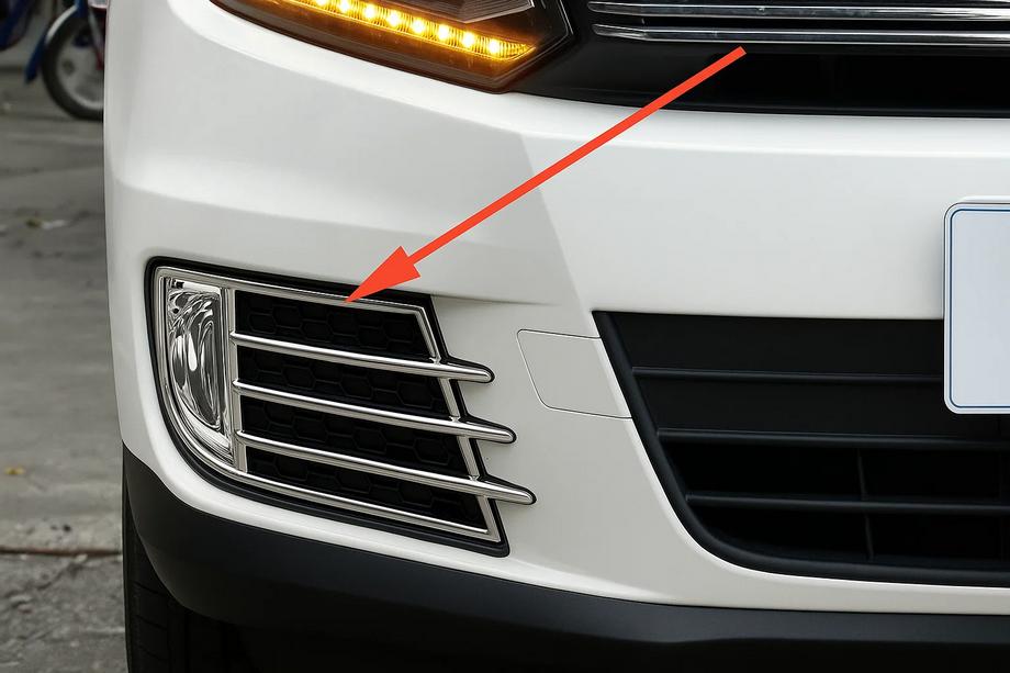Volkswagen Tiguan 2007–2016 Chroom mistlamp sierlijsten Libao 2011-2016 voor Азіату (2 stuks, kunststof) Image