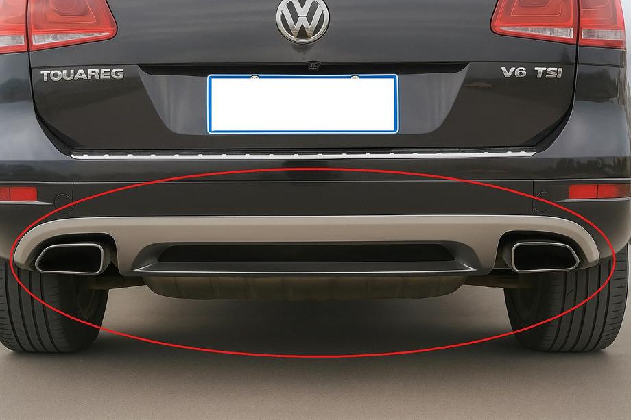 Volkswagen Touareg 2010–2018 Achterdiffuser V2 Foto 1