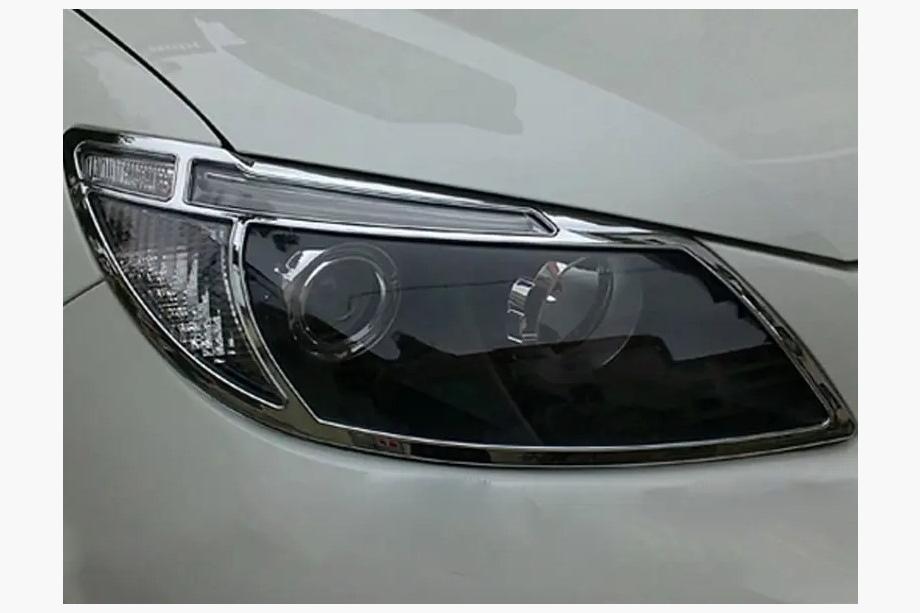 BYD S6 2010–2016 Libao chromen koplampcovers (set 2 stuks, kunststof) Image