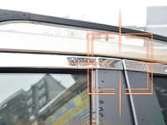 BYD S6 2010–2016 Volledige raamomlijsting Libao (RVS) foto 3