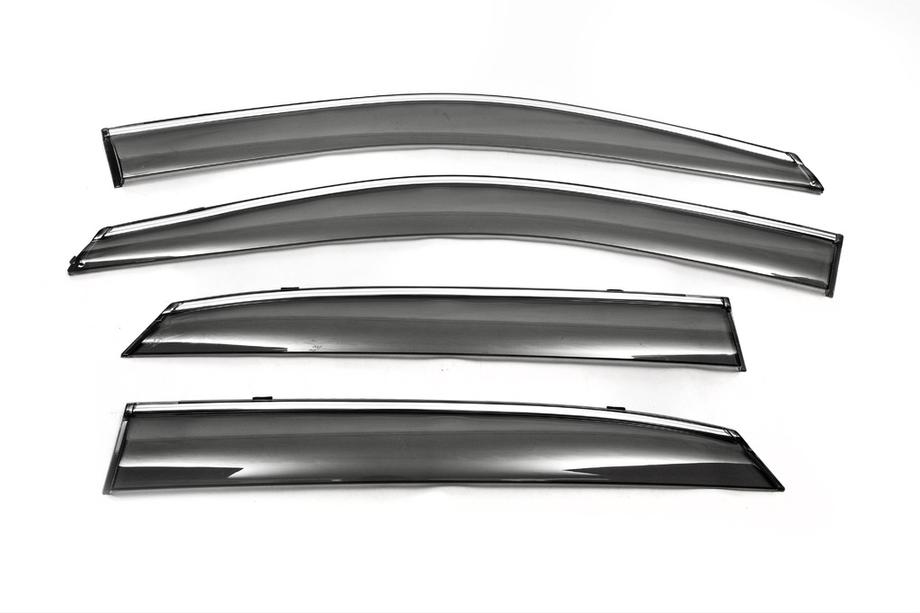 BYD S6 2010–2016 Raamwindschermen met chroom (set 4 st., Libao) Image