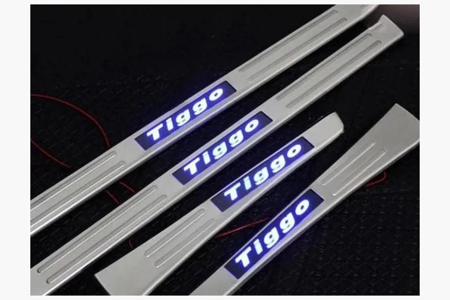 Chery Tiggo 1 2005–2016 Libao LED instaplijsten 2010-2014 (4 stuks, RVS) Image