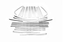 Toyota Land Cruiser Prado 150 2009–2023 Complete raamomlijsting (set) foto 4