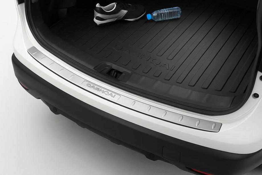 Nissan Qashqai 2014–2021 Achterbumper beschermlijst Libao (2014-2017, roestvrij staal) Image