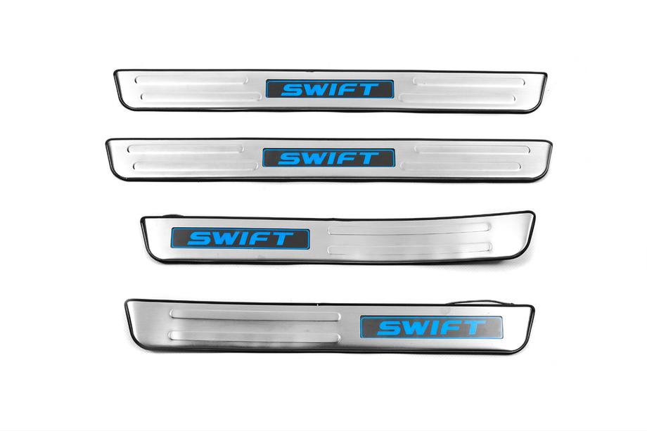 Suzuki Swift 2010–2017 Libao LED dorpellijsten (4 stuks, RVS) Image
