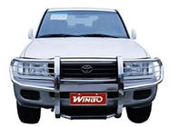 Toyota Land Cruiser 100 1998–2007 WINBO bullbar met bescherming (RVS) foto 4
