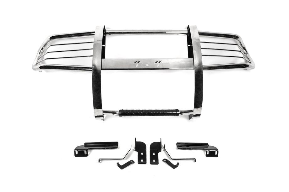 Toyota Land Cruiser 100 1998–2007 WINBO bullbar met bescherming (RVS) Image