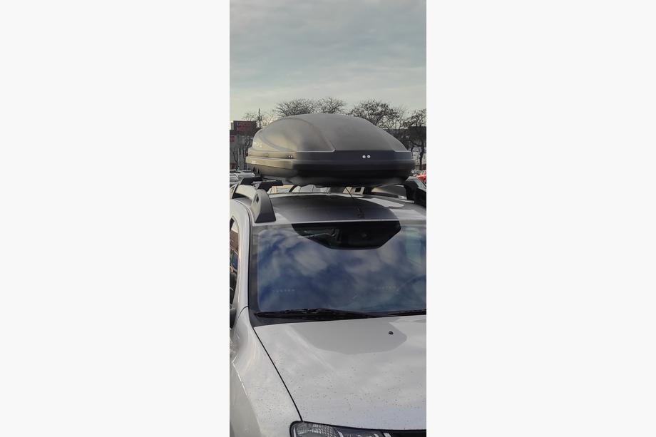 Dacia Duster 2008–2018 Afsluitbare dwarsdragers voor dakrails Skybar V1 (2014-2018, 2 stuks) 2014-2018, Grijs Foto 8