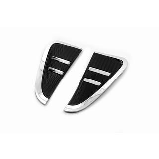 Afdekkappen voor spatbordroosters chroom/zwart (2 stuks) BMW X5 F15 2013–2018 foto 2