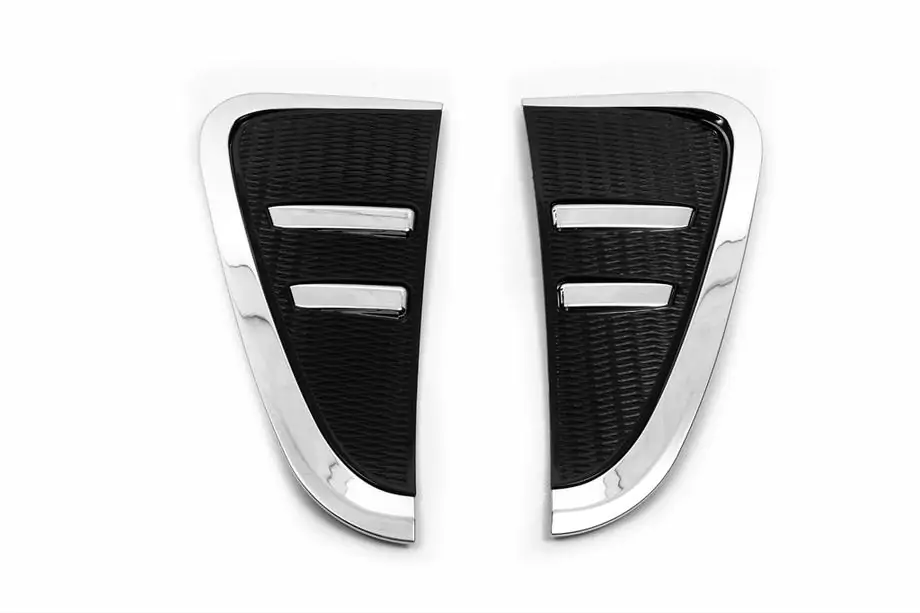 BMW X5 F15 2013–2018 Afdekkappen voor spatbordroosters chroom/zwart (2 stuks) Image