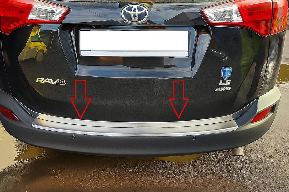 Toyota Rav 4 2013–2018 Kofferklep randlijst Libao V1 (2013-2016, RVS) Image