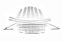 Ford Kuga/Escape 2013–2019 Complete raamomlijsting set Libao (18-delig, RVS) foto 1
