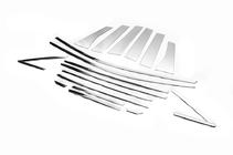 Ford Kuga/Escape 2013–2019 Complete raamomlijsting set Libao (18-delig, RVS) foto 2