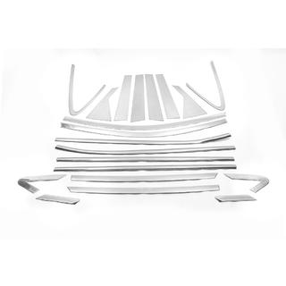 Complete raam- en stijlen sierlijstenset LIBAO (20-delig, RVS) Hyundai IX-35 2010–2015 foto 2