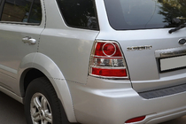 Kia Sorento I BL 2002–2009 Achterlichtbescherming (RVS) foto 1