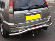 Nissan X-trail T30 2002–2007 Achterbumperbescherming Winbo (RVS) foto 1