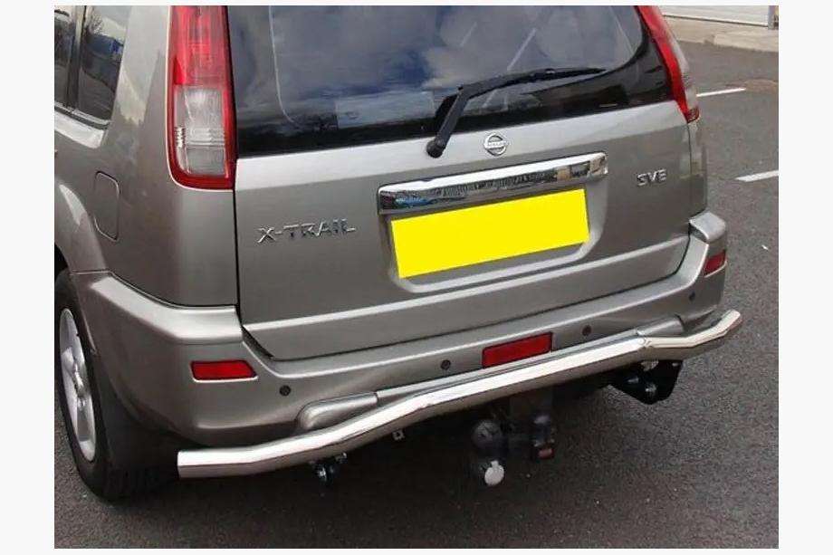 Nissan X-trail T30 2002–2007 Achterbumperbescherming Winbo (RVS) Image