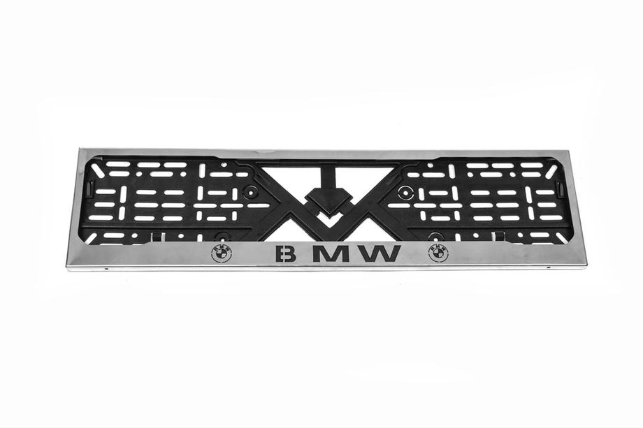BMW Chrome kentekenplaathouder BMW (1 st., roestvrij staal) Foto 1