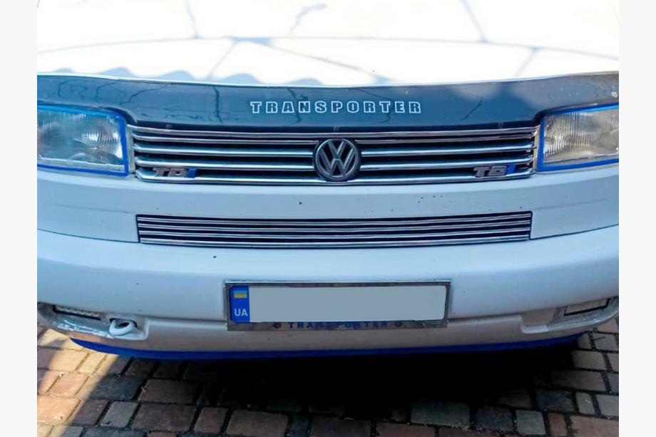 Volkswagen T4 Transporter 1990–2003 Kentekenplaathouder chroom Transporter (1 st, roestvrij staal) Image