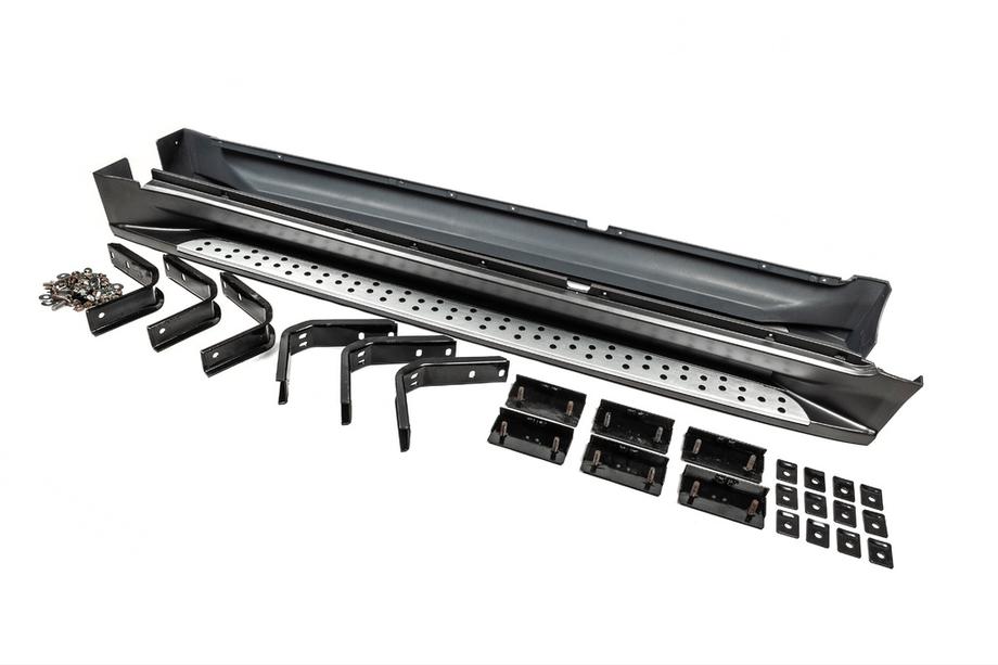 Hyundai Tucson JM 2004– OEM BMW side steps (set 2 st., aluminium) Foto 1