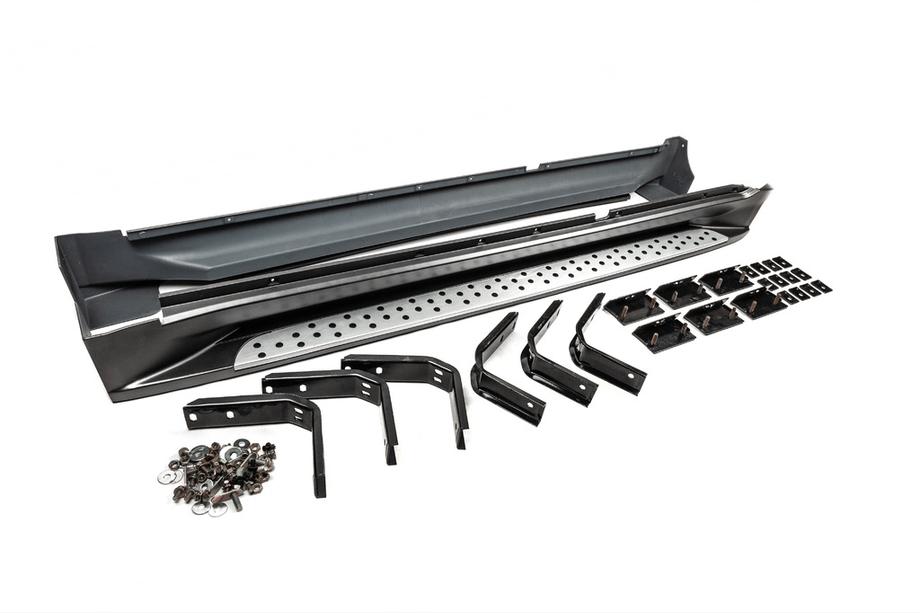 Hyundai Tucson JM 2004– OEM BMW side steps (set 2 st., aluminium) Foto 3